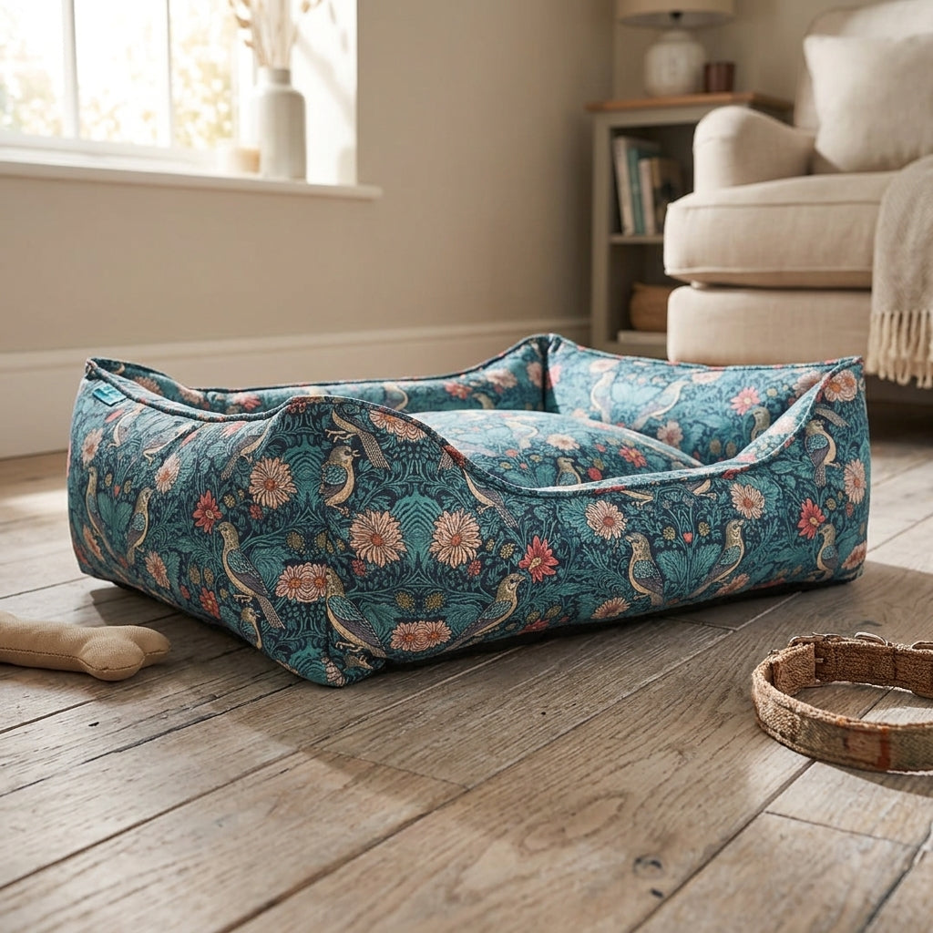 The Airton Floral Bolster Dog Bed